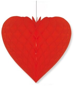 Etalage decoratie hart rood 40 x 44 cm