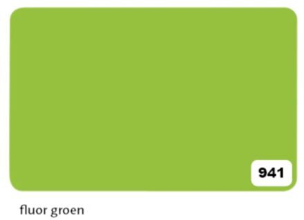 Etalagekarton folia 1-zijdig 48x68cm 380gr nr941 Fluor groen