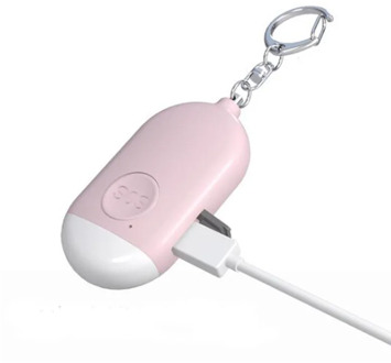 ETE Self Defense Alarm Protect Spot light defense new loud sound flashlight USB chargeable security alarm for women and kids