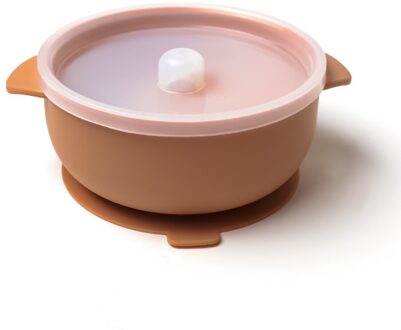 Eten Weerstand Eco Vriendelijke Babyvoeding Silicon Bowl Set clay