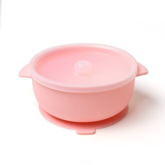Eten Weerstand Eco Vriendelijke Babyvoeding Silicon Bowl Set plush roze