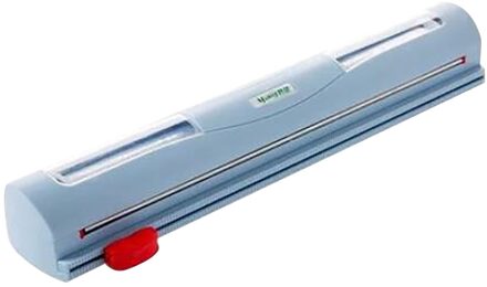 Eten Wrap Dispenser Cutter Folie Vershoudfolie Wrap Dispenser Plastic Sharp Cutter Opslag Houder Keuken Tool Blauw