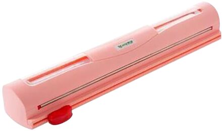 Eten Wrap Dispenser Cutter Folie Vershoudfolie Wrap Dispenser Plastic Sharp Cutter Opslag Houder Keuken Tool Rood