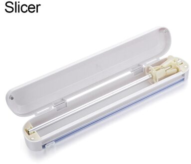Eten Wrap Dispenser Cutter Folie Vershoudfolie Wrap Dispenser Plastic Sharp Cutter Opslag Houder Zuignap Voor Keuken Benodigdheden Slicer