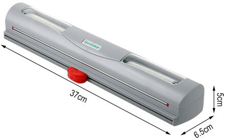 Eten Wrap Dispenser Cutter Keuken Tool Folie Vershoudfolie Wrap Dispenser Plastic Sharp Cutter Opslag Houder Keuken Tool grijs