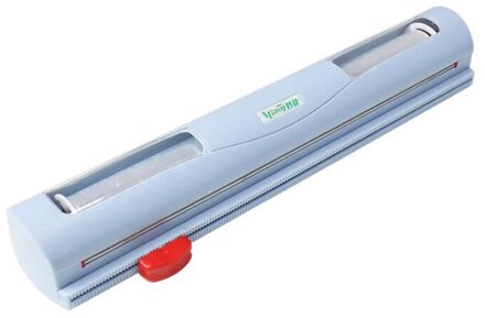 Eten Wrap Dispenser/Cutter Keuken Tool Folie Vershoudfolie Wrap Dispenser Plastic Sharp Cutter Opslag Houder Plastic Wrap Doseer blauw