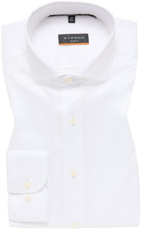 Eterna Lange mouw overhemden 4084 f182 - maat 44 (XL) Wit