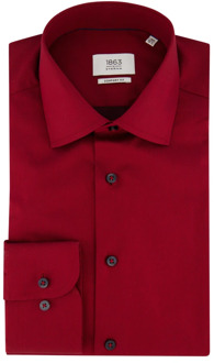Eterna Zakelijk Overhemd in Rood Katoen Eterna , Red , Heren - 2Xl,Xl,L,3Xl