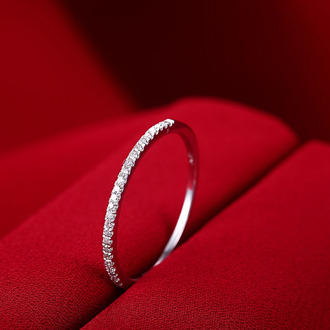 Eternity Female ring 925 Sterling silver Micro Pave AAAAA Zircon cz Wedding Band Rings for women Bridal Party Jewelry Gift