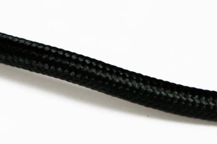 ETH Stoffen kabel zwart 2x0.75mm 10 meter