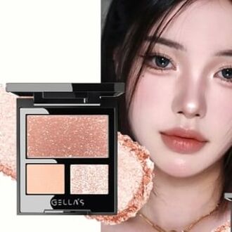 Ethereal Shimmering Crystal Eyeshadow Palette - Y02#Red Orange Glow #Y02 Red Orange Glow - 7g