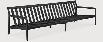 Ethnicraft 3-zits Tuinbank 'Jack' Teakhout, kleur Zwart
