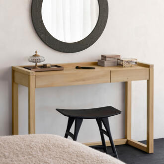 Ethnicraft Bureau 'Frame' Geolied Eikenhout, 120 x 43cm, kleur Naturel