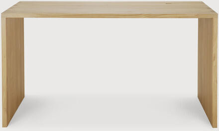 Ethnicraft Bureau 'U' Gevernist Eikenhout, 160 x 80cm, kleur Naturel - 160 x 80 cm