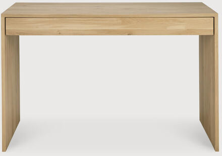 Ethnicraft Bureau 'Wave' Geolied Eikenhout, 120 x 60cm, kleur Naturel - 120 x 60 cm
