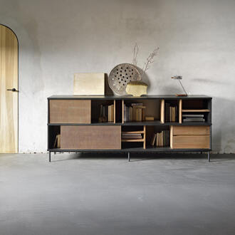 Ethnicraft Dressoir 'Oscar' Teakhout, 224cm - 224 x 100 cm