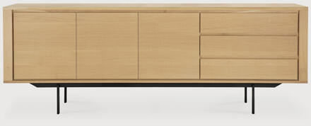 Ethnicraft Dressoir 'Shadow' Geolied Eikenhout, 224cm - 224 cm