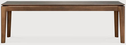 Ethnicraft Eetkamerbank 'Bok' Gevernist Teakhout, 146cm, kleur Bruin - 146 cm