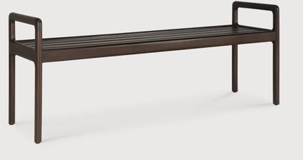 Ethnicraft Eetkamerbank 'Jack' Gevernist Mahoniehout, 150cm, kleur Donkerbruin
