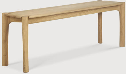 Ethnicraft Eetkamerbank 'PI' Geolied Eikenhout, 146cm, kleur Naturel - 146 cm