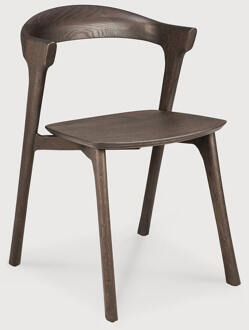 Ethnicraft Eetkamerstoel 'Bok' Gevernist Eikenhout, kleur Bruin