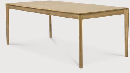 Ethnicraft Eettafel 'Bok' Geolied Eikenhout, 180 x 90cm - 180 x 90 cm