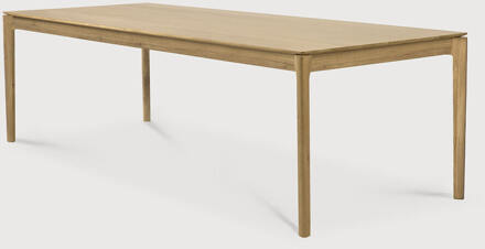 Ethnicraft Eettafel 'Bok' Geolied Eikenhout, 220 x 95cm - 220 x 95 cm