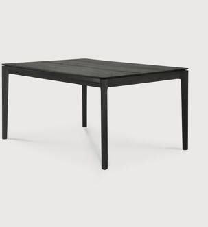 Ethnicraft Eettafel 'Bok' Gevernist Eikenhout, 140 x 80cm, kleur Zwart - 140 x 80 cm