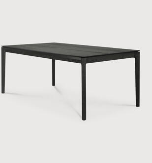 Ethnicraft Eettafel 'Bok' Gevernist Eikenhout, 160 x 80cm, kleur Zwart - 160 x 80 cm
