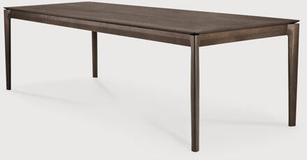 Ethnicraft Eettafel 'Bok' Gevernist Eikenhout, 200 x 95cm, kleur Bruin - 200 x 95 cm