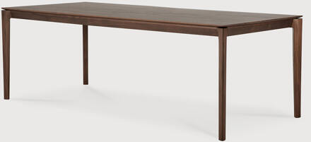 Ethnicraft Eettafel 'Bok' Gevernist Teakhout, 220 x 95cm Bruin - 220 x 95 cm