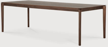 Ethnicraft Eettafel 'Bok' Gevernist Teakhout, 240 x 100cm Bruin - 240 x 100 cm