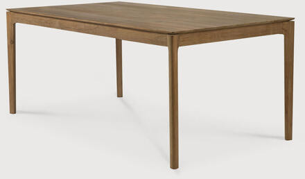 Ethnicraft Eettafel 'Bok' Ruw Teakhout, 140 x 80cm - 140 x 80 cm