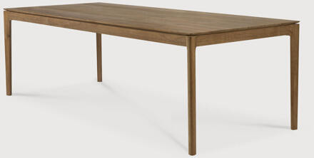 Ethnicraft Eettafel 'Bok' Ruw Teakhout, 240 x 100cm - 240 x 100 cm