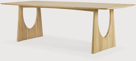 Ethnicraft Eettafel 'Geometric' Geolied Eikenhout, 250 x 100cm - 250 x 100 cm