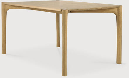 Ethnicraft Eettafel 'PI' Geolied Eikenhout, 140 x 80cm - 140 x 80 cm