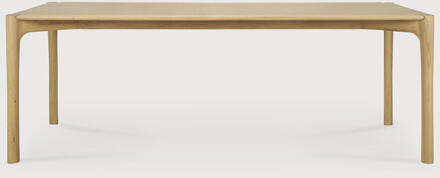 Ethnicraft Eettafel 'PI' Geolied Eikenhout, 220 x 95cm - 220 x 95 cm