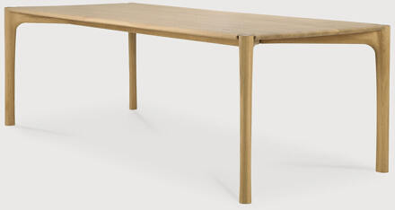 Ethnicraft Eettafel 'PI' Geolied Eikenhout, 240 x 100cm - 240 x 100 cm