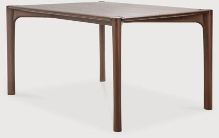 Ethnicraft Eettafel 'PI' Gevernist Teakhout, 160 x 80cm, kleur Bruin - 160 x 80 cm