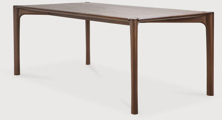Ethnicraft Eettafel 'PI' Gevernist Teakhout, 220 x 95cm, kleur Bruin - 220 x 95 cm