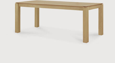 Ethnicraft Eettafel 'Slice' Geolied Eikenhout, 200 x 100cm - 200 x 100 cm