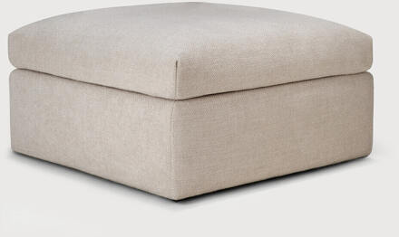 Ethnicraft Hocker 'Mellow' 80 x 80cm, kleur Ecru