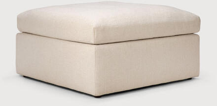 Ethnicraft Hocker 'Mellow' 80 x 80cm, kleur Off White