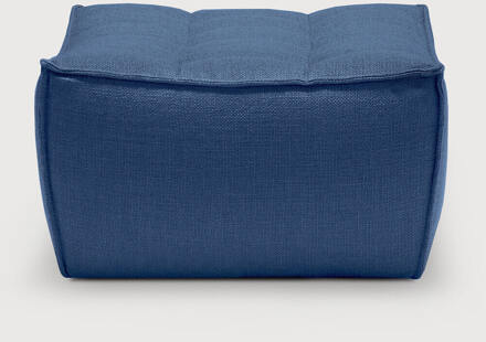 Ethnicraft Hocker 'N701' 70 x 70cm, kleur Blauw