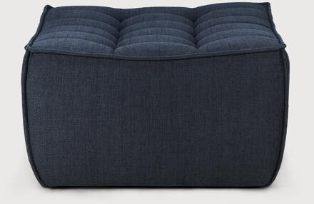 Ethnicraft Hocker 'N701' Eco, 70 x 70cm, kleur Graphite