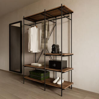 Ethnicraft Kledingrek 'Oscar' Gevernist Teakhout, 197 x 140cm Bruin