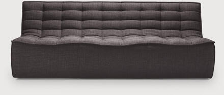 Ethnicraft Modulaire Bank 'N701' 3-zits, kleur Donkergrijs