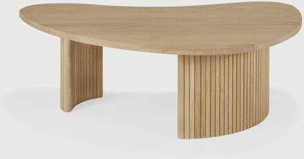 Ethnicraft Organische Salontafel 'Boomerang' Geolied Eikenhout, 90 x 61cm, kleur Naturel