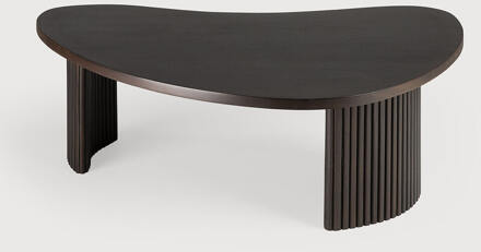 Ethnicraft Organische Salontafel 'Boomerang' Gevernist Mahoniehout, 90 x 61cm, kleur Donkerbruin