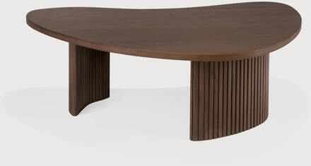 Ethnicraft Organische Salontafel 'Boomerang' Gevernist Teakhout, 90 x 61cm, kleur Bruin